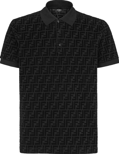 fendi black polo shirt|fendi polo shirt women's.